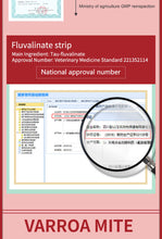 Load image into Gallery viewer, Wangshi Manufacturer 10 Strips per Bag MANJING Fluvalinate Strip Killing Bee Varroa Mites for Beekeepers