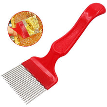 Load image into Gallery viewer, 2 pcs Beekeeping Tools 18 Pin Straight Needles Uncapping Forks handle Stainless Steel Honey Spare Rake Shovel Comb Bee Equipmen