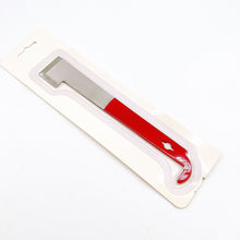 Load image into Gallery viewer, Bee Keeping Tools, Red Paint, Stainless Steel, Honey Comb Uncapping Scraper, J Type Multifunctional Pigtail Scraper, Plastic Box Packaging
