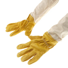 Load image into Gallery viewer, Bee Keeping Tools, Yellow Hard Cloth, Sheepskin, Bee Keeping Gloves, Bee Keeper Gloves Bee Stinging Protection Series