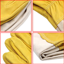 Load image into Gallery viewer, Bee Keeping Tools, Yellow Hard Cloth, Sheepskin, Bee Keeping Gloves, Bee Keeper Gloves Bee Stinging Protection Series