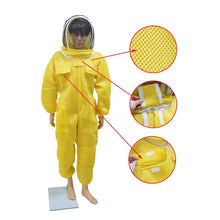Load image into Gallery viewer, Professional Beekeeping Anti Bees Suit 3D Air Cotton Fabric Protective Clothing Bee Suit with Removable Hat Ventilated Bee Farm