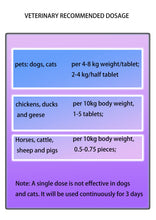 Load image into Gallery viewer, Fenbendazole 0.1g Tablets for Dogs ,Cats 100 Pieces per Bottle
