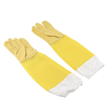 Load image into Gallery viewer, Beekeeping Tools Yellow Goatskin Leather Long  Permeable Beekeeping Gloves Beekeeping Tools

