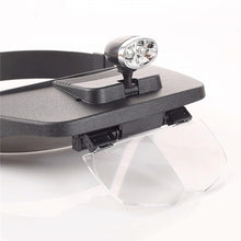 Load image into Gallery viewer, Head-mounted LED Lamp Lighting Acrylic HD Magnifying Glass for Beekeeping Tools To Move Bees
