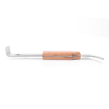 Load image into Gallery viewer, Wooden Handle with Hook Thickened Uncapping Scraper  Pig Tail Scraper Stainless Steel Scraper
