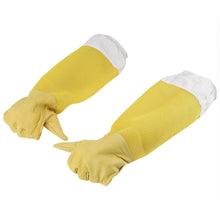 Load image into Gallery viewer, Beekeeping Tools Yellow Goatskin Leather Long  Permeable Beekeeping Gloves Beekeeping Tools
