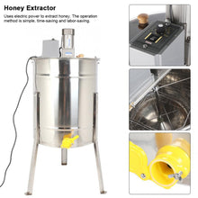 Load image into Gallery viewer, Stainless Steel 3 Frame Bracket Electric Honey Extractor Separator CE Certified Bee Keeping Tool
