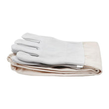Load image into Gallery viewer, Beekeeping gloves Protective Sleeves breathable yellow mesh white sheepskin and cloth for Apiculture gloves beekeeping gloves
