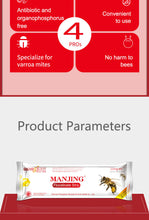 Load image into Gallery viewer, Wangshi Manufacturer 10 Strips per Bag MANJING Fluvalinate Strip Killing Bee Varroa Mites for Beekeepers
