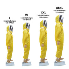 Load image into Gallery viewer, Professional Beekeeping Anti Bees Suit 3D Air Cotton Fabric Protective Clothing Bee Suit with Removable Hat Ventilated Bee Farm
