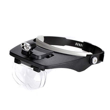 Load image into Gallery viewer, Head-mounted LED Lamp Lighting Acrylic HD Magnifying Glass for Beekeeping Tools To Move Bees
