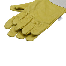 Load image into Gallery viewer, Beekeeping Tools Beekeeping Gloves Yellow Sheepskin Breathable Stitching Canvas Beekeeping Wholesale
