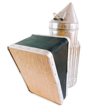 Load image into Gallery viewer, Hight Quality Stainless Steel Beehive Smoker with Heat Shield Protection and Mounting Hook Beekeeping Tools Bee Smoker
