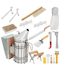 Load image into Gallery viewer, Wholesale Beekeeping Set Smoker Bee Gloves Bee Sweeps The Knife and Cuts The Honey Fork Queen Bee Cage Bee Set
