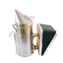 Load image into Gallery viewer, Hight Quality Stainless Steel Beehive Smoker with Heat Shield Protection and Mounting Hook Beekeeping Tools Bee Smoker
