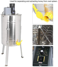 Load image into Gallery viewer, Stainless Steel 3 Frame Bracket Electric Honey Extractor Separator CE Certified Bee Keeping Tool
