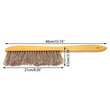 Load image into Gallery viewer, Three Rows of Wooden Handle Horsetail Bees Brush Bees To Clean The Hive and Brush The Comb Frame Beekeeping Tools
