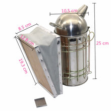 Load image into Gallery viewer, Beekeeping Smoker Stainless Steel Equipment Hive Box Tool Supplies For Beehive Bee Manual Smoke Maker
