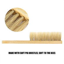 Load image into Gallery viewer, Beekeeping Equipment, Tools, Double Rows of Bee Brushes, Bristles and Horsetails with Plastic Handles.
