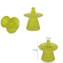 Load image into Gallery viewer, Wholesale Beekeeping Tools New Large Yellow Plastic Pointed Bottom Queen Bee Breeding Platform 50pcs
