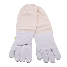 Load image into Gallery viewer, Bee Keeping Tools Bee Protection Tools Anti Sting, Anti Sting, Anti Cutting White Sheepskin Grey Cloth Canvas Anti Bee Gloves
