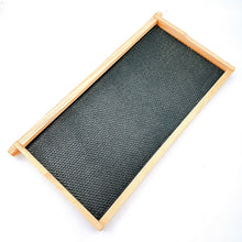 Load image into Gallery viewer, 480*230mm Wax Sprayed Plastic Nest Base with Wood Frame Beeswax Beehive Beehive Beekeeping
