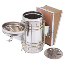 Load image into Gallery viewer, Bee Hive Smoker Stainless Steel  Heat Shield Beekeeping Equipment
