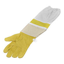 Load image into Gallery viewer, Beekeeping Tools Beekeeping Gloves Yellow Sheepskin Breathable Stitching Canvas Beekeeping Wholesale
