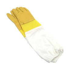 Load image into Gallery viewer, Bee Tools Yellow Sheepskin Short Mesh Breathable Bee Proof Gloves Protective Equipment Bee Products Wholesale
